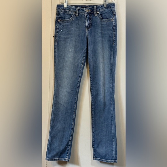 Jag Jeans Mid Rise Straight Leg Stretchy Denim Womens Size 4 - Picture 1 of 11